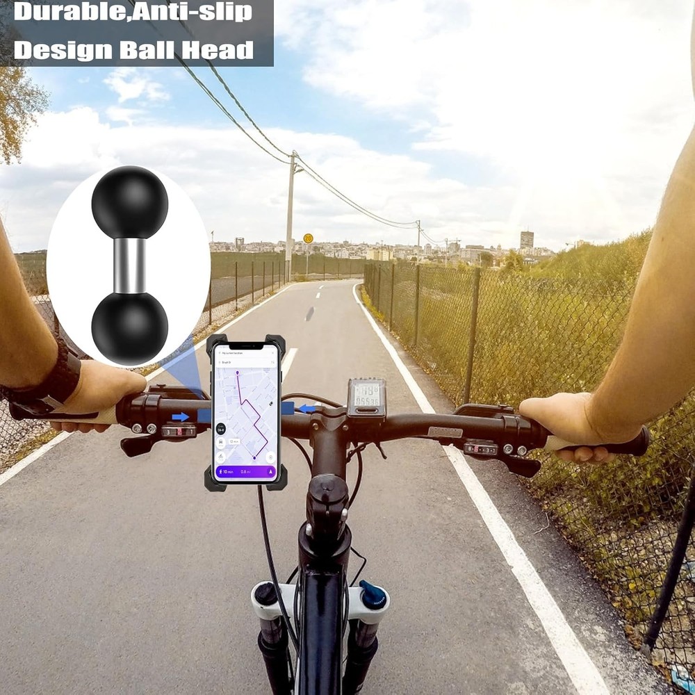 1" Double Ball Mount Adapter for RAM Mounts - Durable, Waterproof & Adjustable