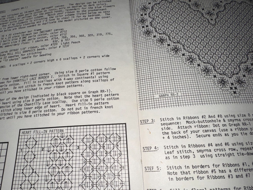 4 Fancy Work & Fantasies Needlepoint/Counted Thread Pattern Books