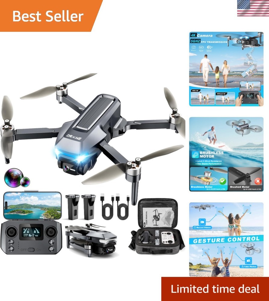 Compact 4K Drone with Gesture Control - Ultimate 46 Mins Flight Experience