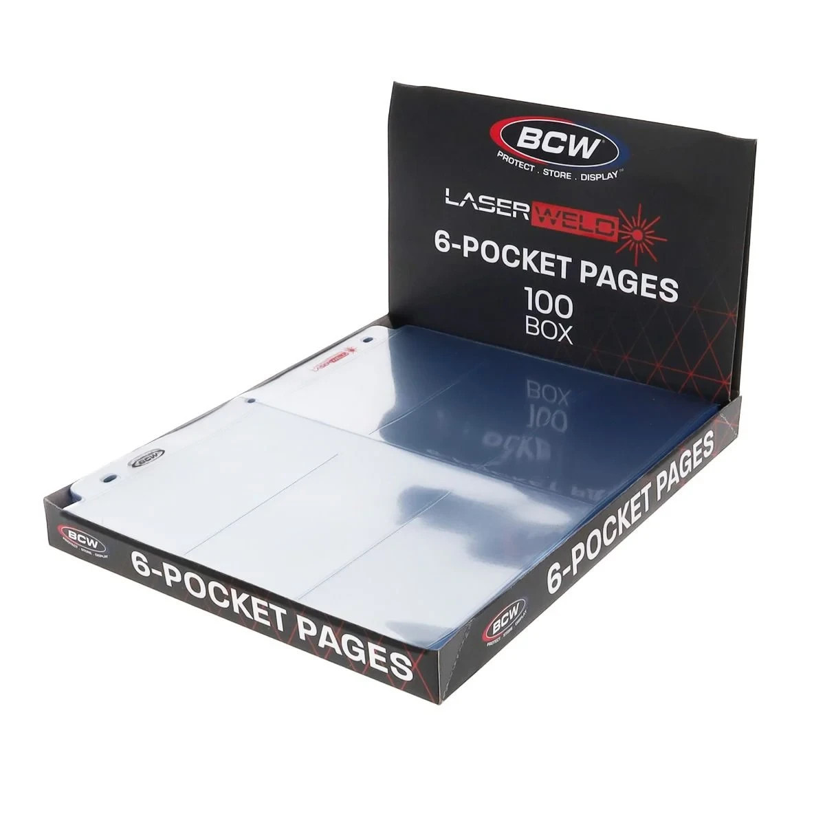 50 BCW 6-Pocket Card Pages – Sports, Widevision, Gameday Sheets, Card Protector