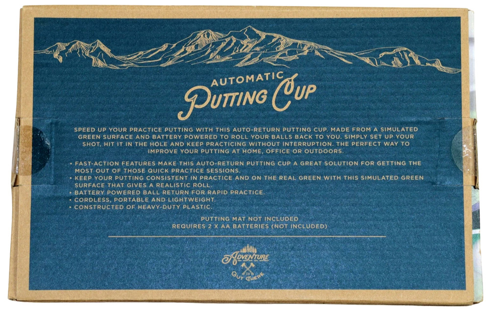 Adventure Men's Auto-Return Golf Practice Cup - Black