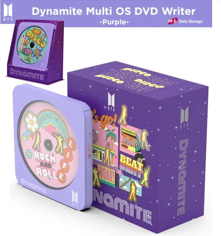 BTS Dynamite Multi OS CD Dvd PLAYER Writer Hitachi LG / Tracking