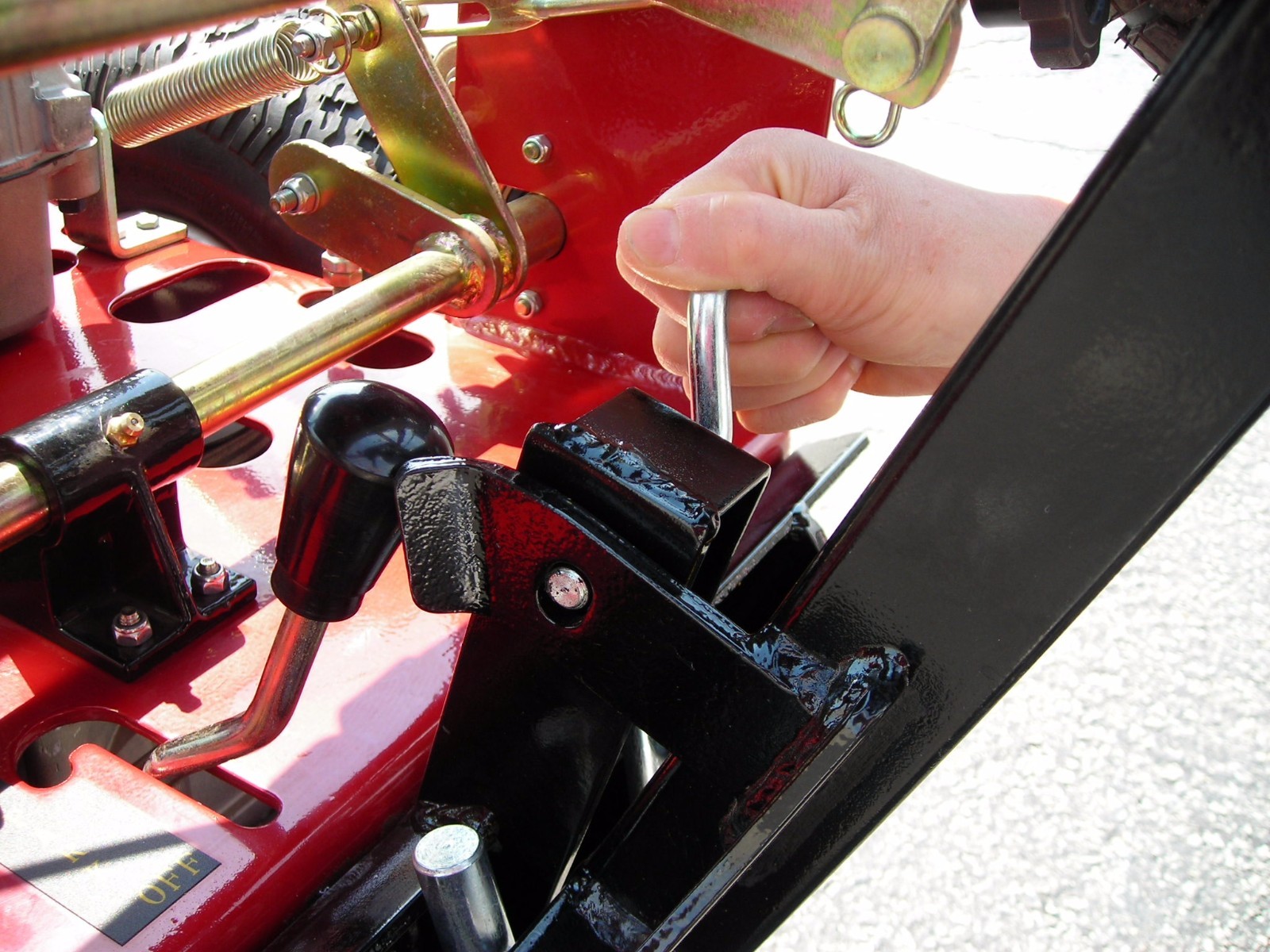 MS2006N One 1 Wheel Sulky for Walk Behind Mower Quick Release Scratch and Dent