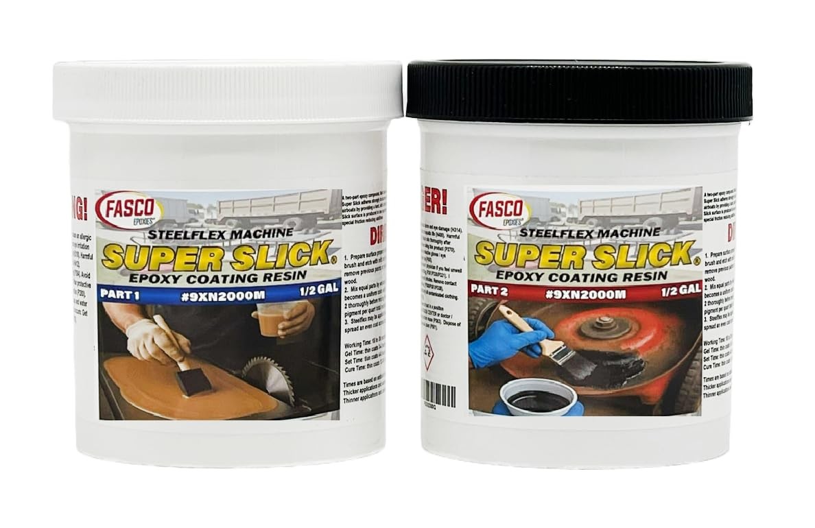 Super Slick 9XN2000M STEELFLEX Machine Epoxy Coating for lawnmowers, etc.