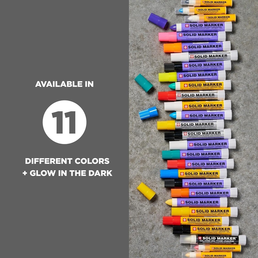 Sakura Solid Paint Marker - Fluorescent Pink - 1-Pack - Permanent Waterproof ...