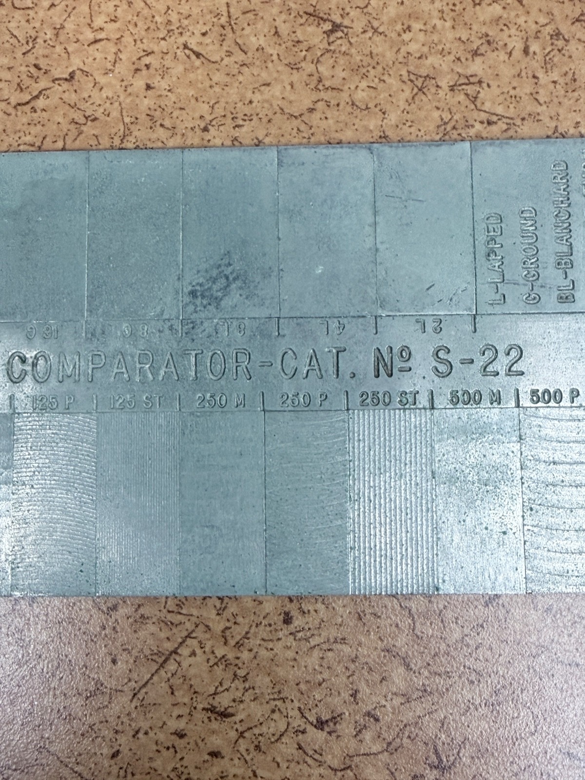 Vintage Montgomery Tools Microfinish Comparator-CAT No. S-22