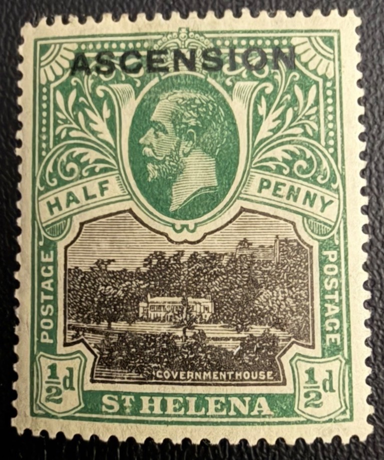 Asension Stamp #1 MLH-OG