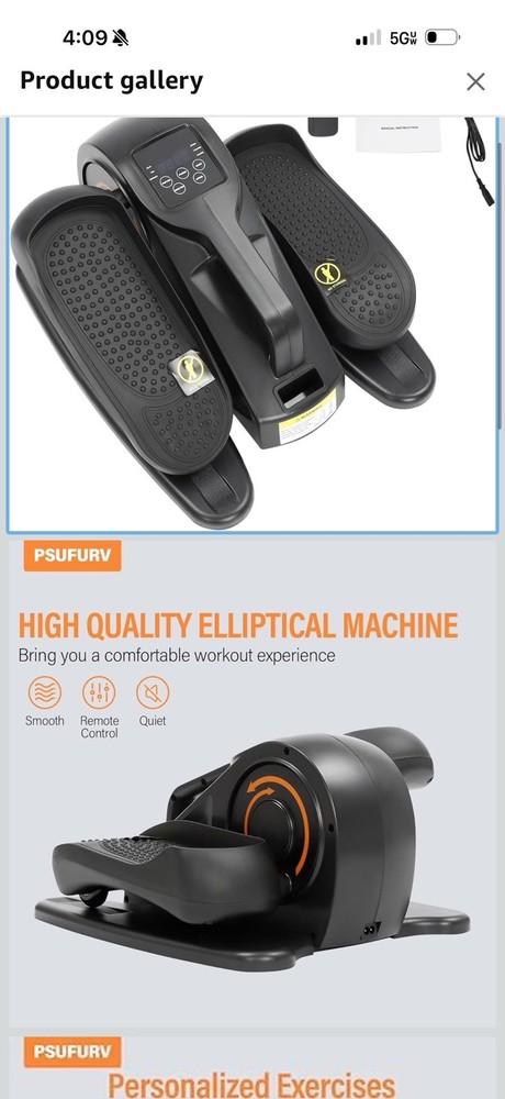 elliptical exercise machine under desk PSUCURV
