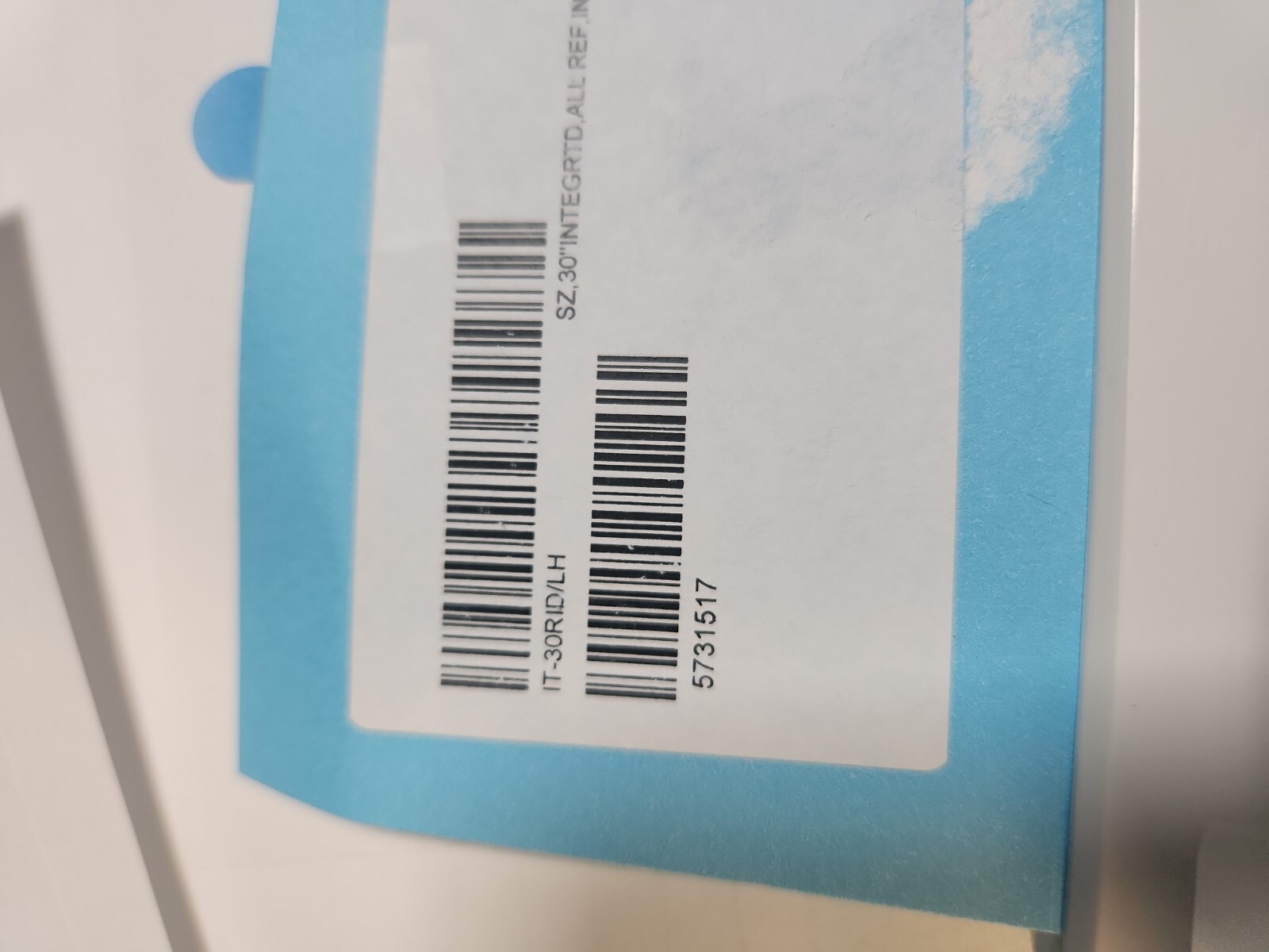 Sub-Zero IT30RIDLH 30" Smart Refrigerator Column