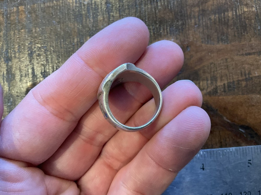 ORIGINAL RARE WWII US 3RD DIVISION STERLING RING