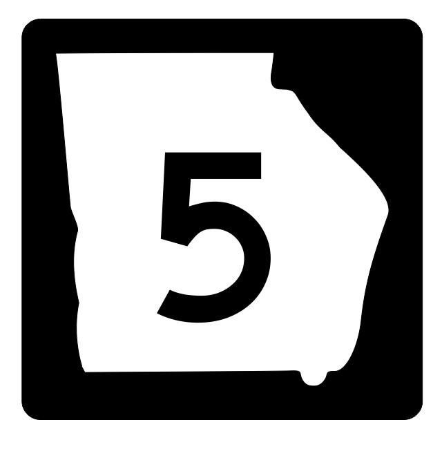 Georgia State Route 5 Sticker Decal