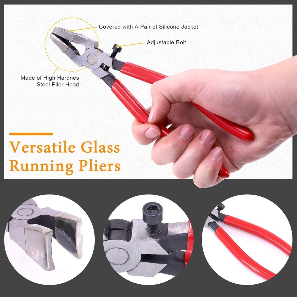 Professional Glass Cutting Toolkit - Includes 3 Tools for Various Applications