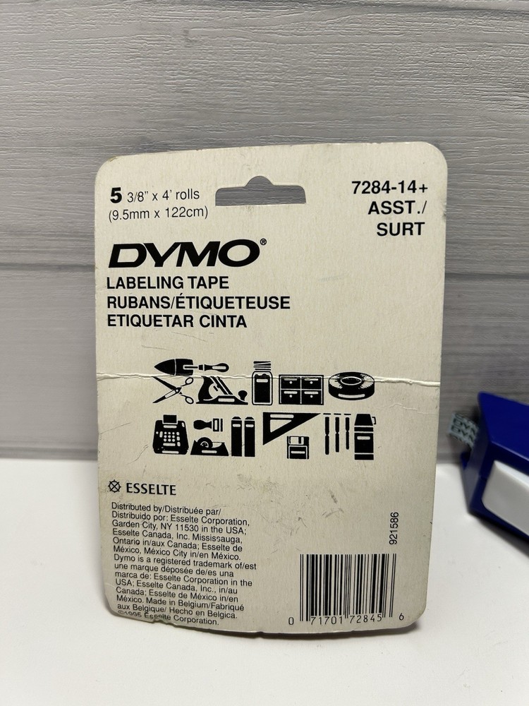 Dymo Organizer Plus Label Maker Plus 5 Extra New Rolls Esselte Multi Colors