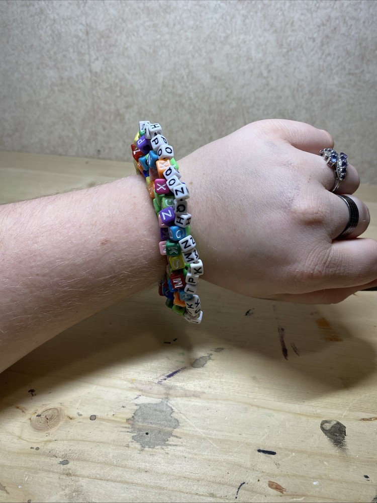 Kandi Letter Mandala Cuff