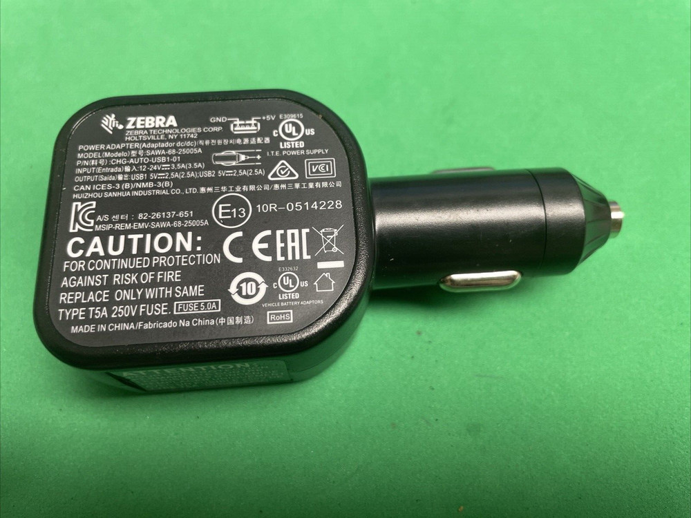 Zebra SAWA-68-25005A VEHICLE ADAPTER / WORKING