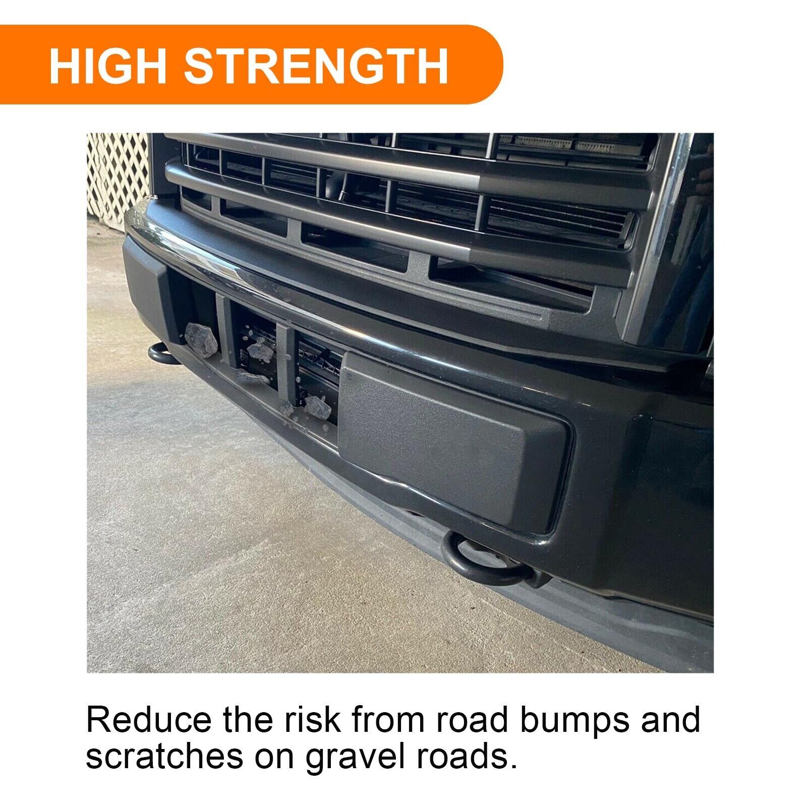 For Ford F-150 F150 2015 2016 2017 Textured Front Bumper Lower Grille Trim Panel