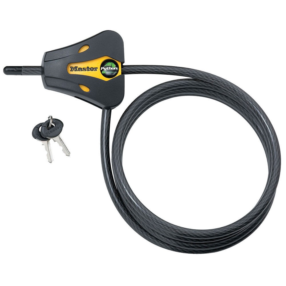 Master Lock Python Locking Cable 5/16 X 72In Yellow & Black
