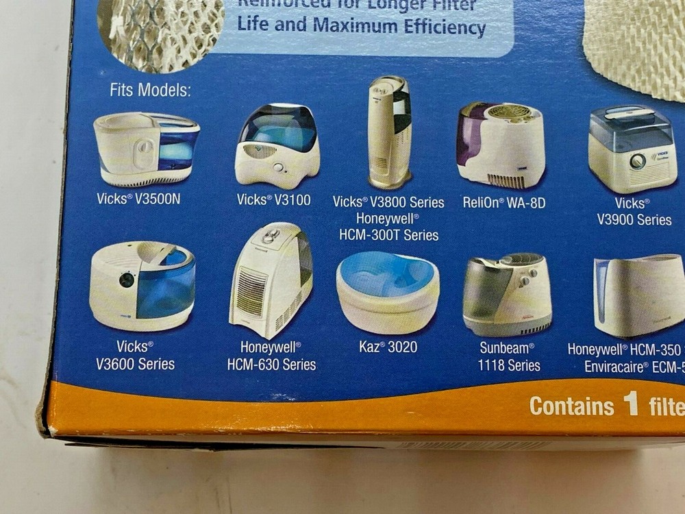 Protec WF2 Extended Life Humidifier Replacement Filter Antimicrobially Treated