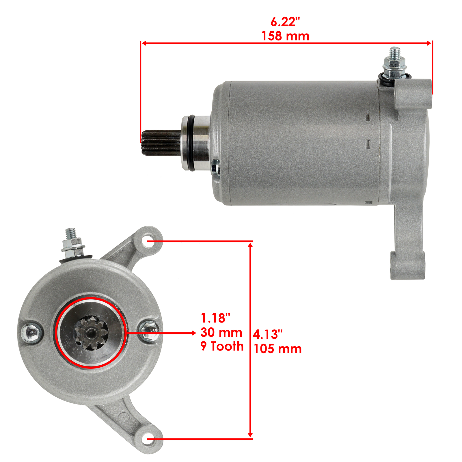 Starter & Relay Solenoid for Yamaha Warrior 350 YFM350 1987-2004 Atv