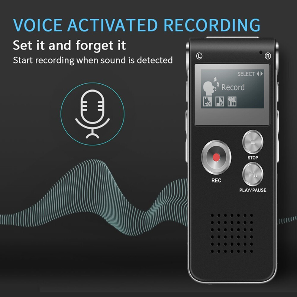 32GB Grabadora Espia De Voz Audio Digital Microfono Grabacion Grabador De Audio