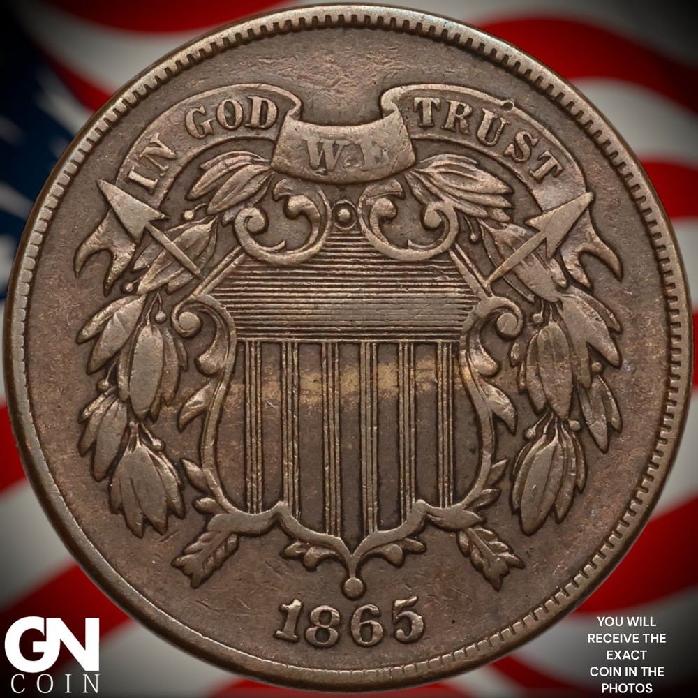 1865 2 Cent Piece B2352