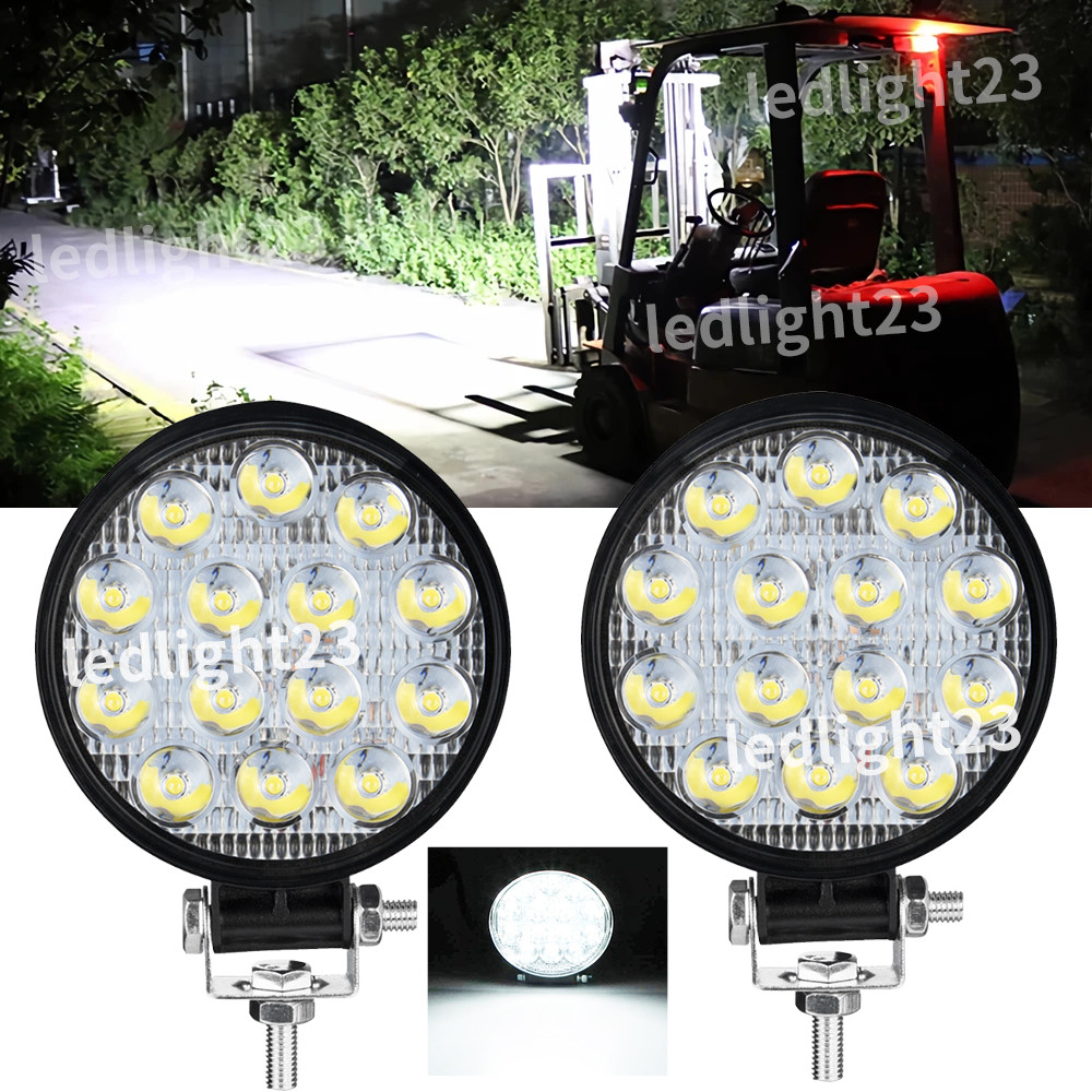 Fit for LED Forklift Front Light 12V Loader Headlight Excavator 4'' Work Light