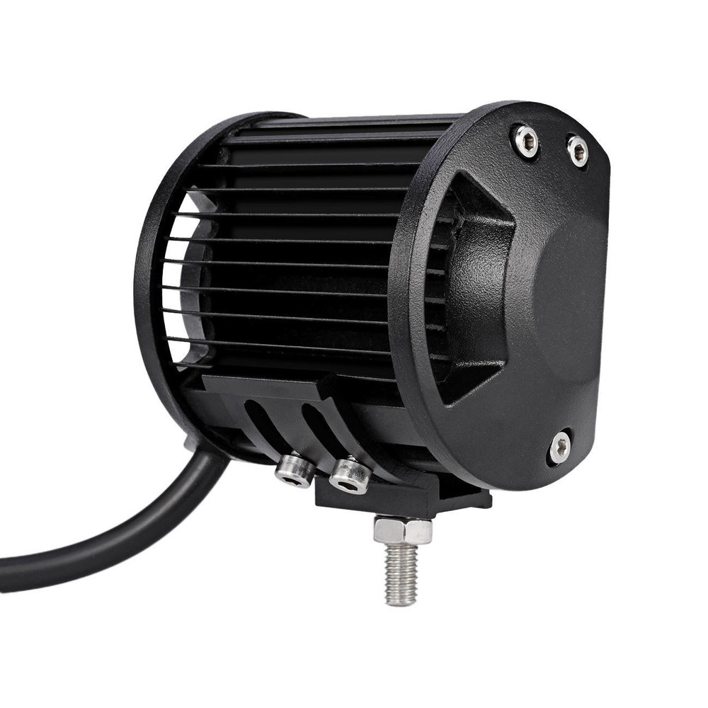 Pair 4" LED Work Light Bar Cube+Windshield Mount Brackets for Jeep Cherokee XJ