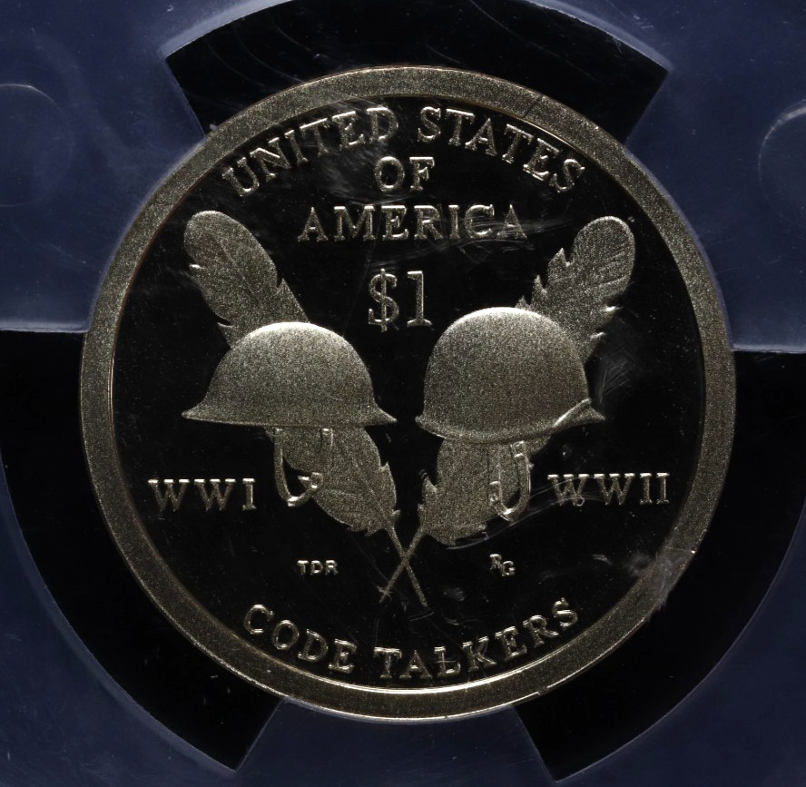 2016-S Sacagawea Code Talkers Proof Dollar ANACS PR70 DCAM