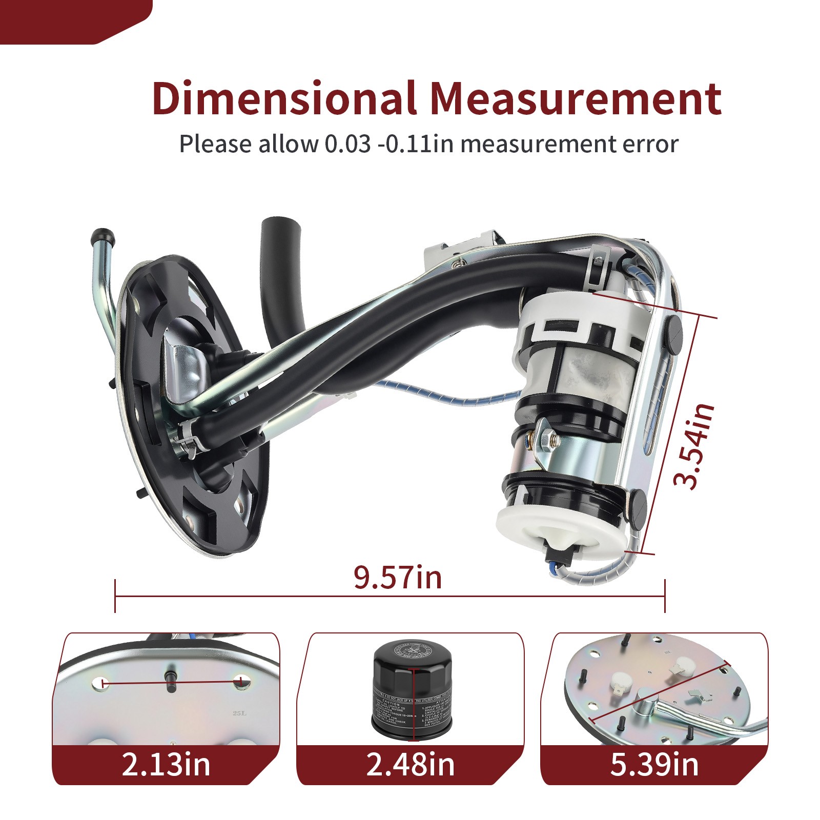 16700-MAF-000 For Honda 1988-2000 GL1500 Goldwing Fuel Pump ASSEMBLY Oil Filter