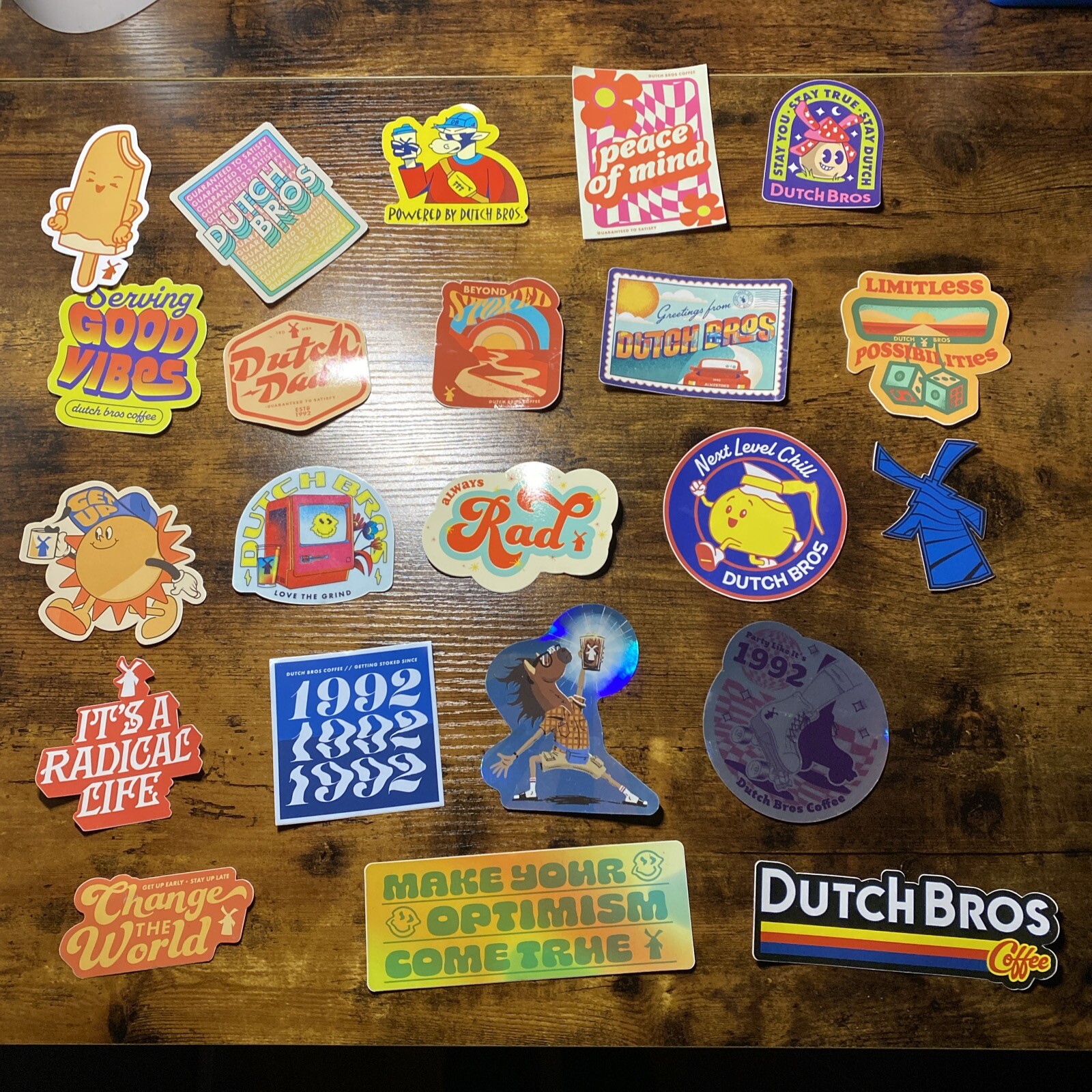 Dutch Bros Coffee Sticker Lot Free Shipping 2021-2024
