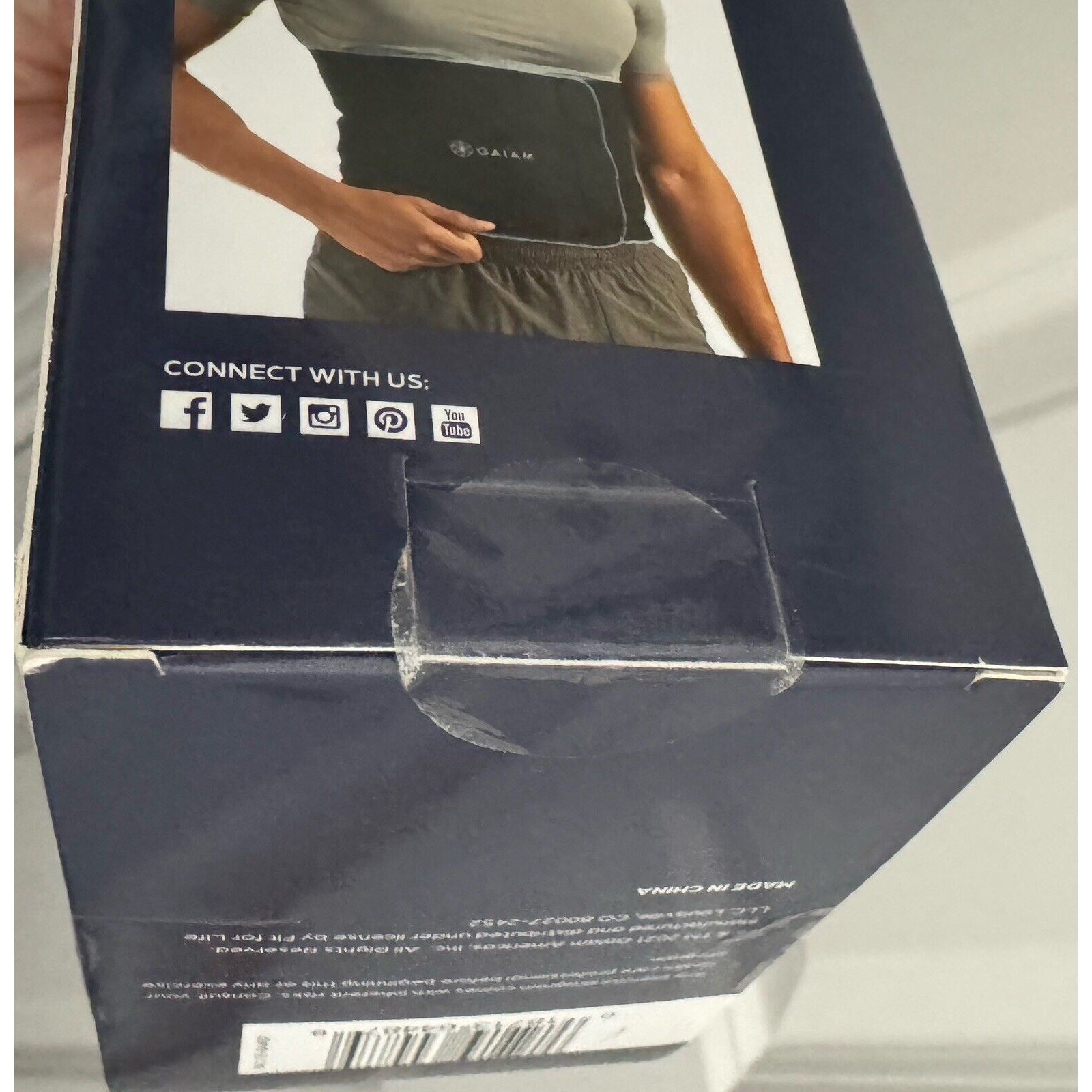 GAIAM Slimmer Belt 10" Width. New Up To 45” Waist Durable Cons. Brand New Sealed