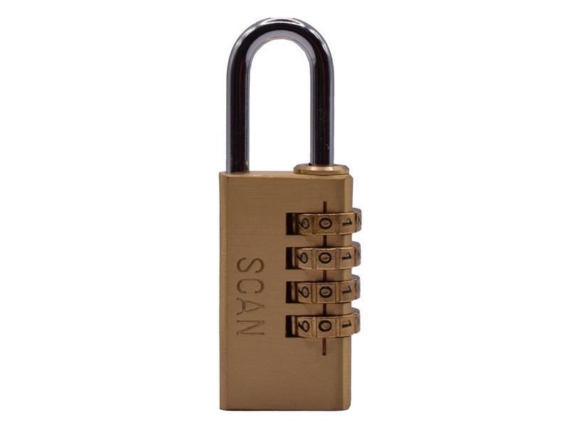 Scan - 28mm Brass Combo Padlock