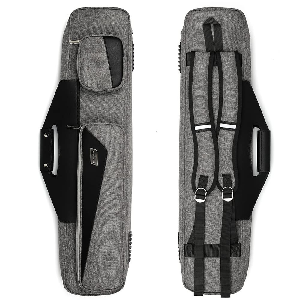 Pool Cue Case 4x4 with Backpack Straps Carrying Case for 4 Pool Cues