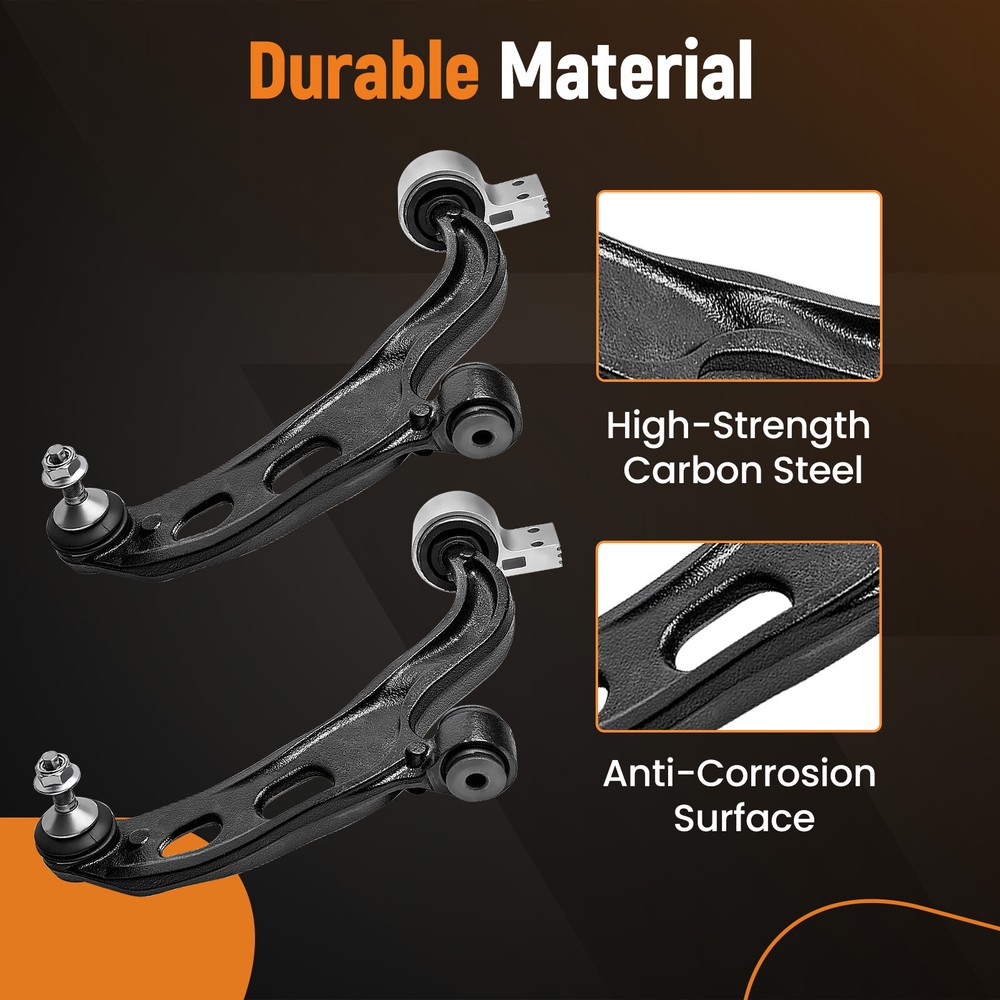 6 Pcs Front Lower Control Arm Assembly for Ford Taurus 2010 - 2012 All Models