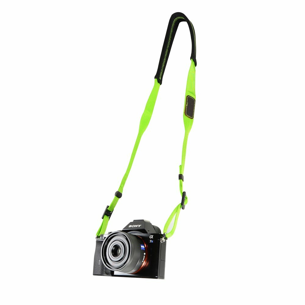 Padded Neck Shoulder Strap with Red Grosgrain Ties
