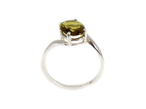 Andalusite 1½ct Antique 19thC Multi-Color + Ring: Medieval Evil Spirits Amulet