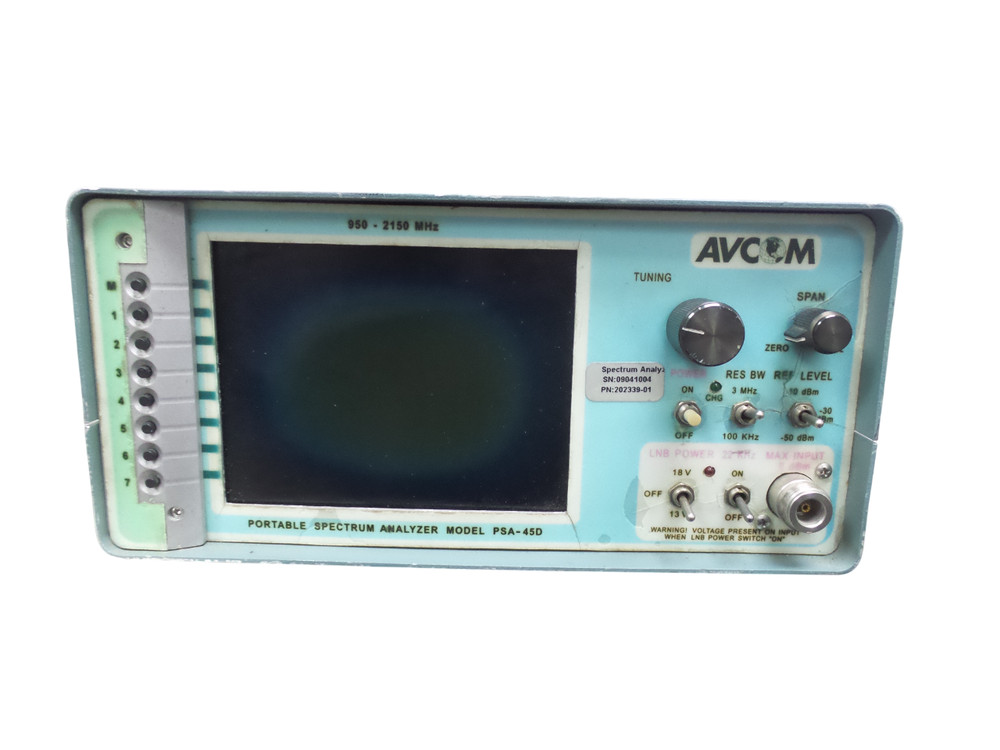 Avcom PSA-45D Portable Spectrum Analyzer 950-2150 MHz