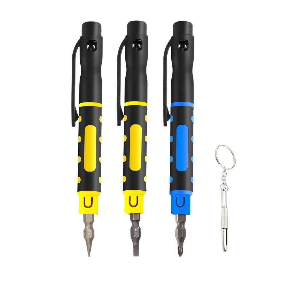 4 Pieces mini screwdriver set Portable Multi-Purpose Screwdriver tiny screwdr...