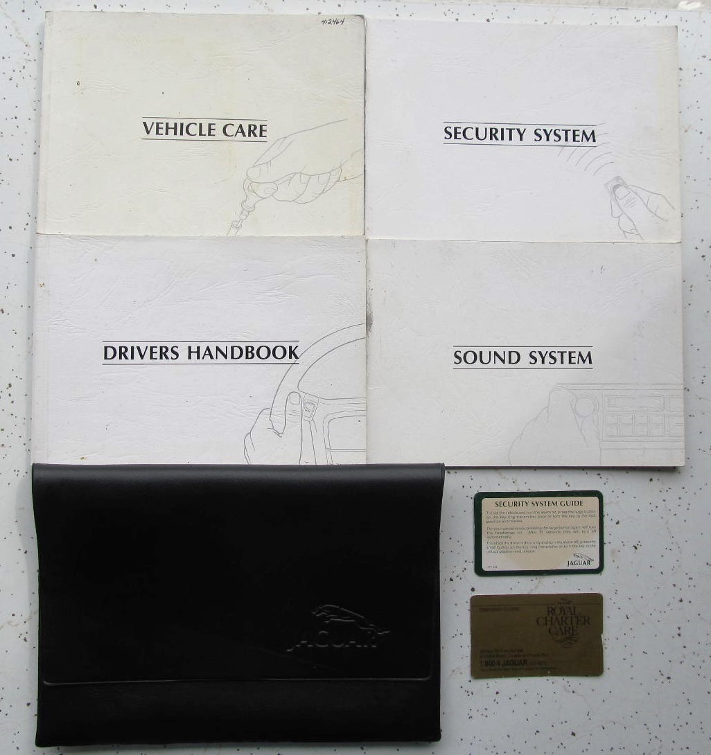 1994 JAGUAR XJS XJ-S OWNERS MANUAL COUPE CONVERTIBLE w COVER