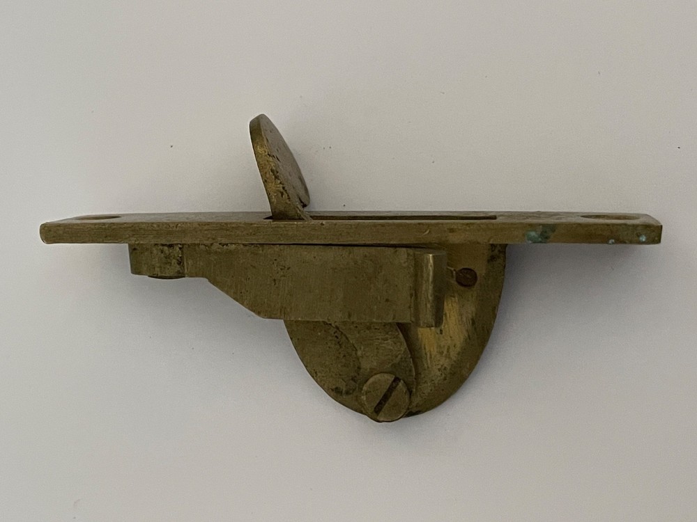 Antique Victorian Solid Brass Sash Window Catch Lock