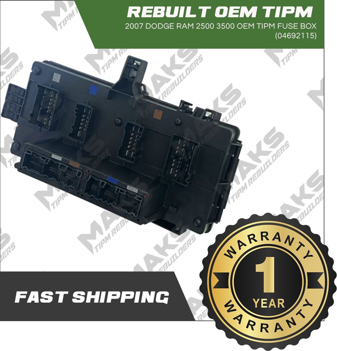 2007 Dodge RAM 2500 3500 Diesel OEM Rebuilt TIPM Fuse Box 04692115