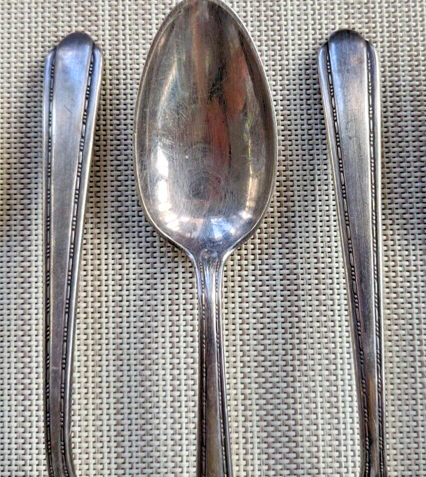 ALVIN 31 pc Silver Plated MELODY Flatware Set