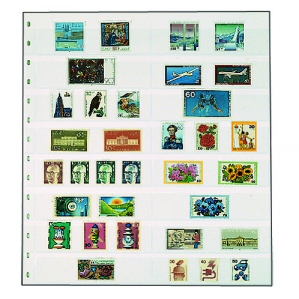 Garant Stockbook Page Grey - 8 Strips Per 5