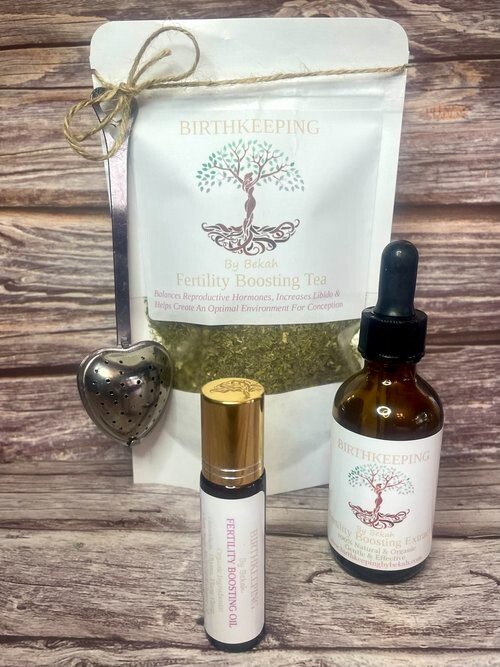 Fertility Boosting Bundle, TTC, Infertility, 3 Organic, Conceive Naturally