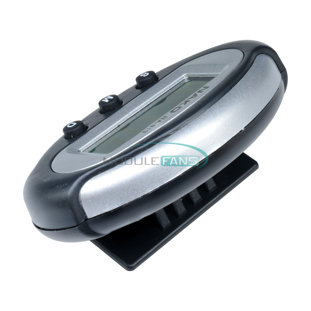 Smart Mini Digital Clock 3 Buttons Portable Car Auto Dashboard LCD Display.