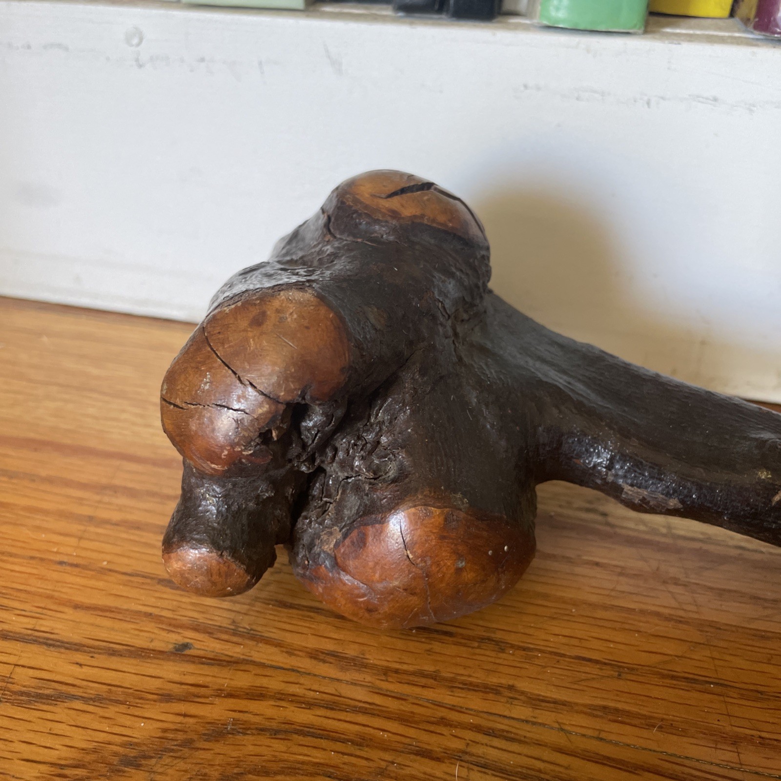 Native American Indian Burl Wood War Club Antique Rare 19” Artifact Weapon