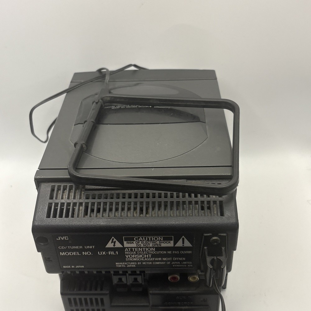 JVC UX-RL1 UX-RA1 MICRO COMPONENT SYSTEM CD PLAYER AM/FM STEREO ONLY UNTESTED