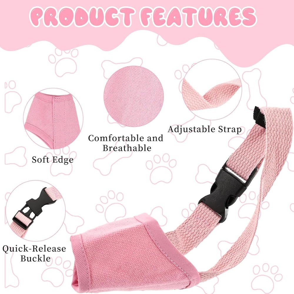 Dog Muzzle Small Dogs Breathable Adjustable Puppy Muzzles Small Dog Muzzle