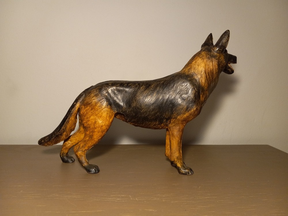 Early Celluloid Plastic German Shepherd Figure