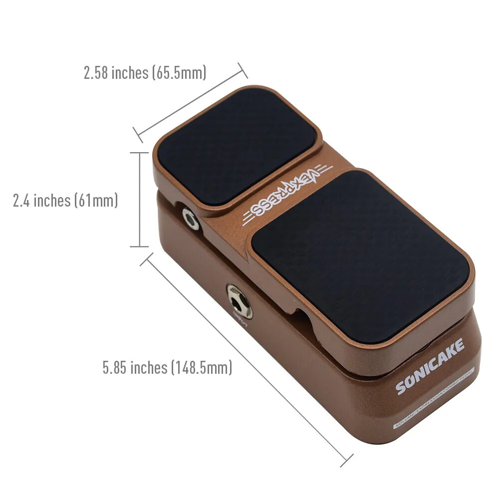 Passive Volume & Expression Volume Control Pedal for Guitar,Keyboard,Synthesizer